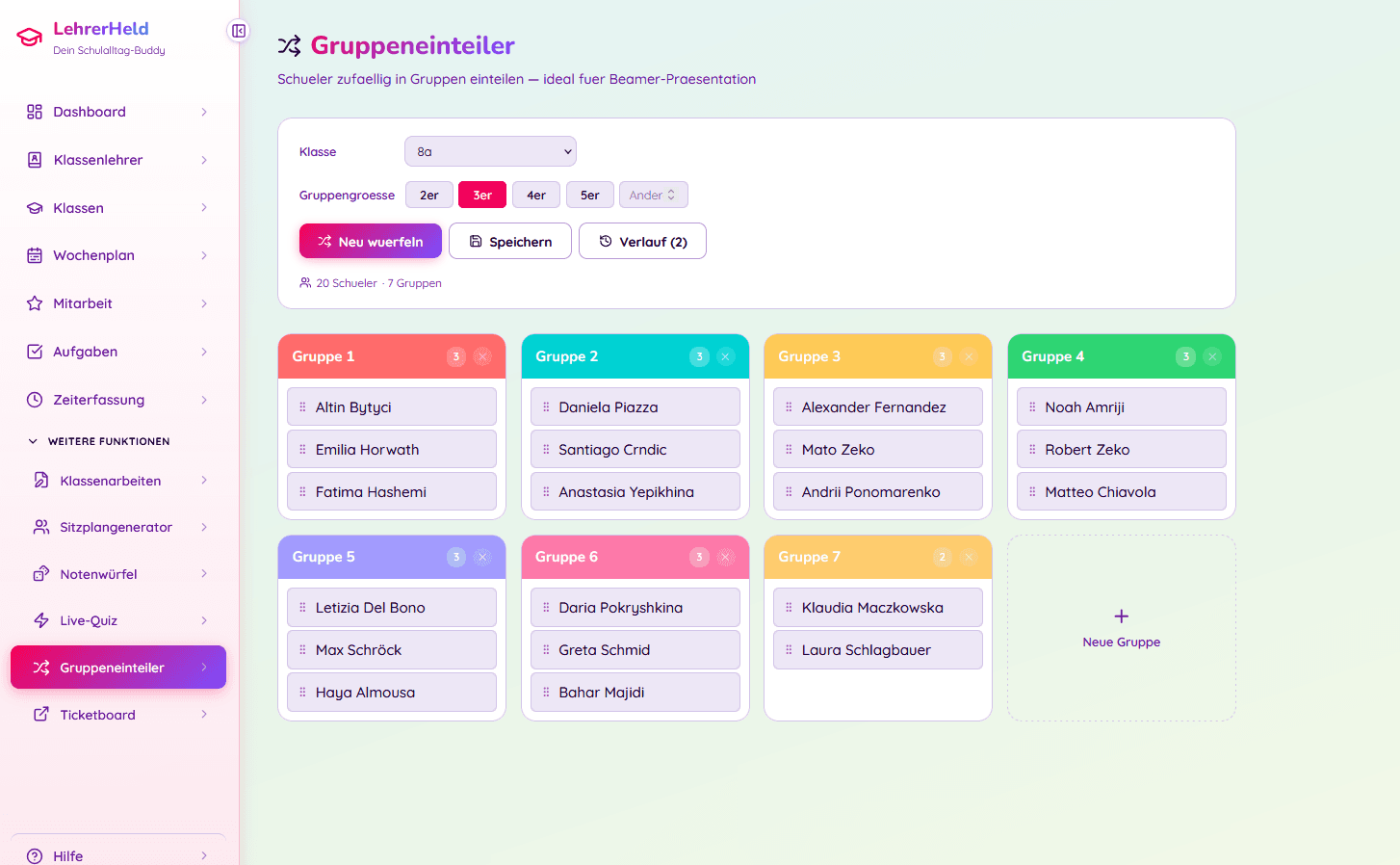 Gruppeneinteiler